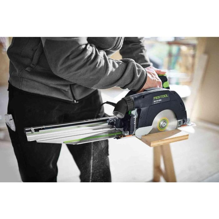 Scie circulaire portative FESTOOL HK 55 EB-Plus + Rail de guidage FSK 420 et lame de scie Ø 160 mm - 576131