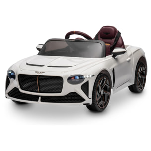 Coche de bateria BENTLEY BACALAR WHITE vehículo eléctrico infantil 12V NIÑOS +3 años