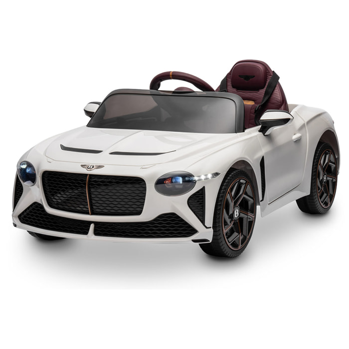 Coche de bateria BENTLEY BACALAR WHITE vehículo eléctrico infantil 12V NIÑOS +3 años