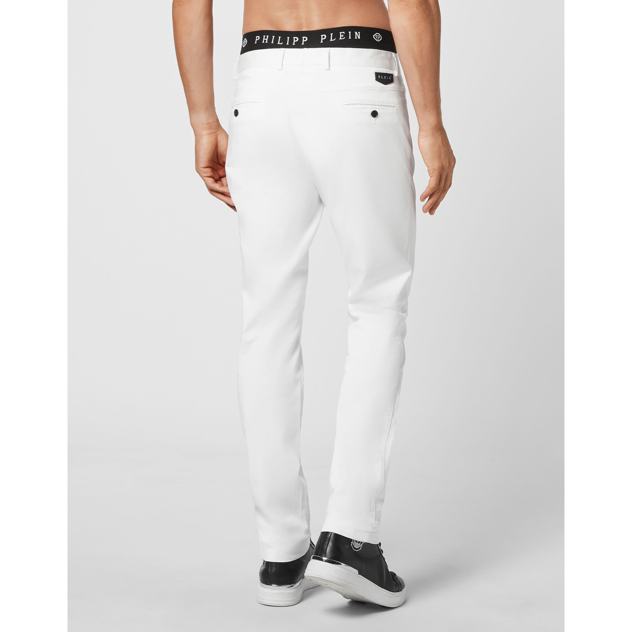 PHILIPP PLEIN Trousers Chinos fit ICONIC PLEIN