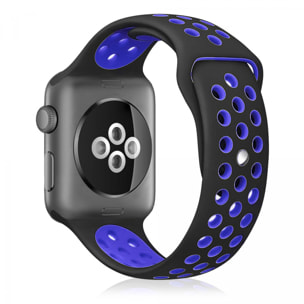 Correa deportiva de silicona Compatible con Apple Watch de: 42/44/45/49mm Talla S/M