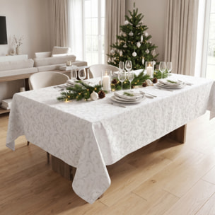 Tovaglia jacquard lurex in poliestere - GRIGIO/ARGENTO