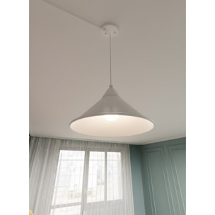 Lampada a parete ABRAMO in acciaio bianco