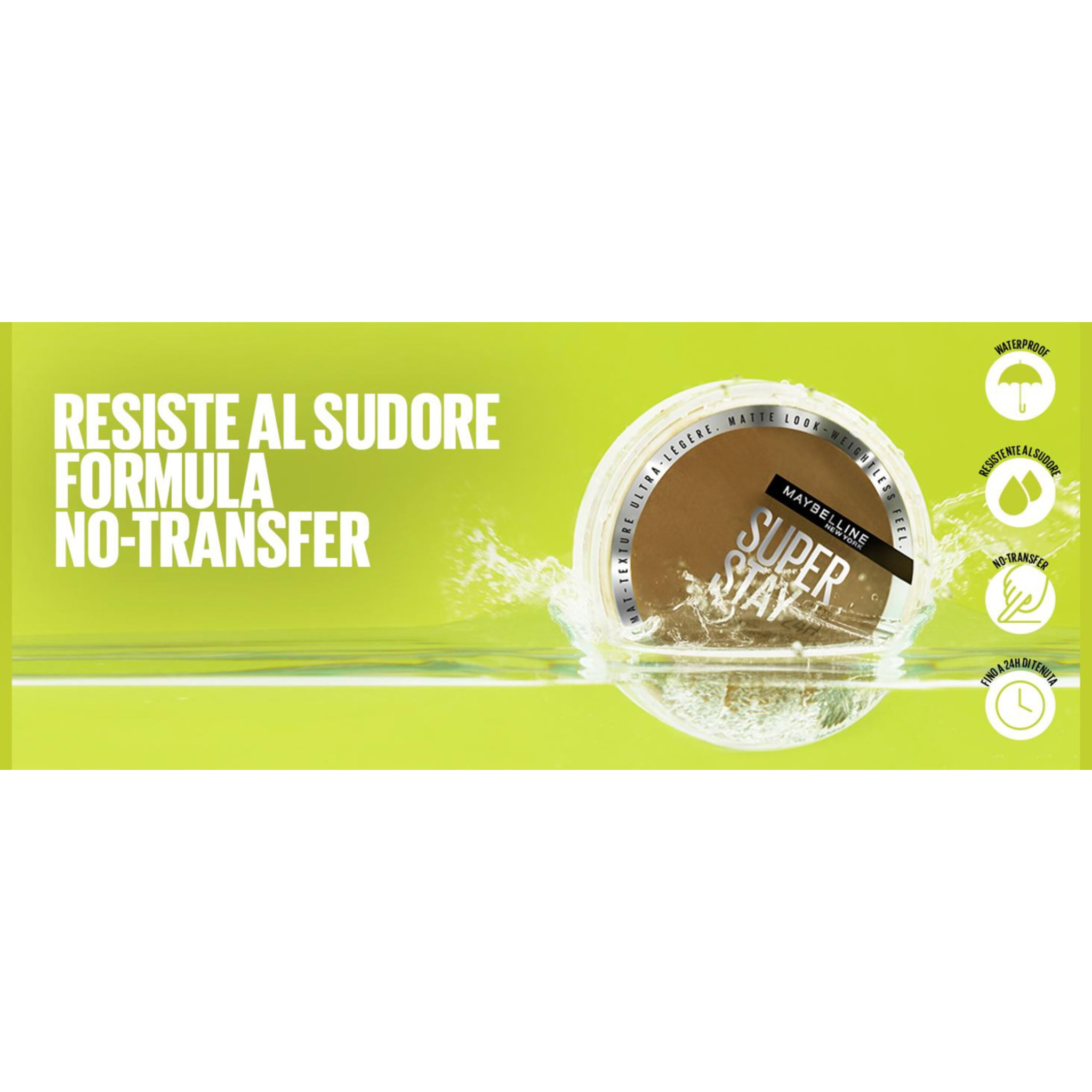 Fondotinta in Polvere 10 SuperStay 24H Hybrid Waterproof Effetto Matte