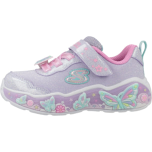 Zapatillas Niña Lights Lil Butterfly Blis Violeta
