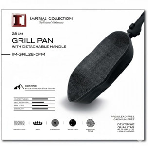 Poêle à griller marbrée 28cm Impérial Collection IM-GRL28-DFM