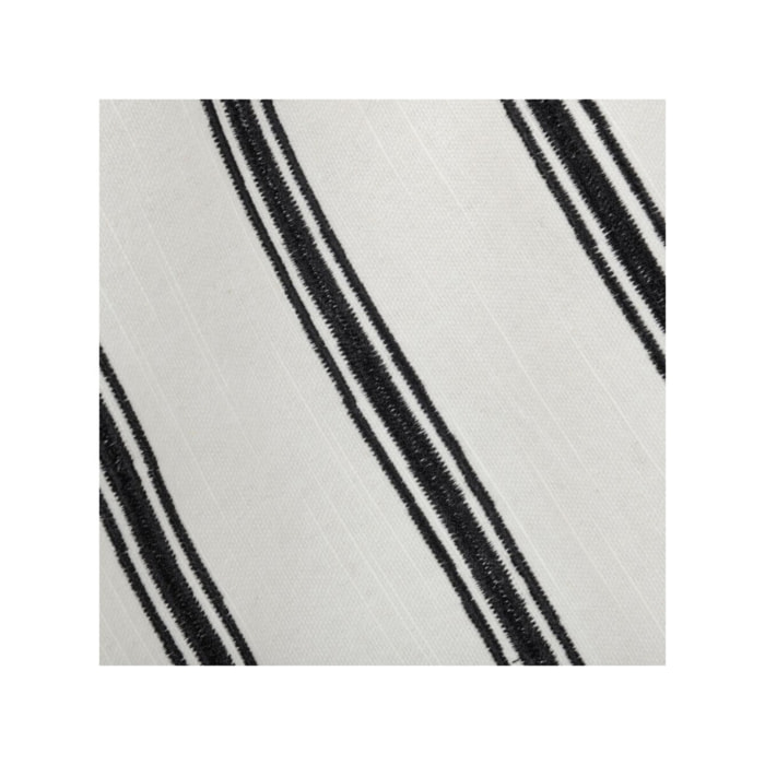 Lot de 3 torchons en lin et coton blanc et noir - PASSO 301