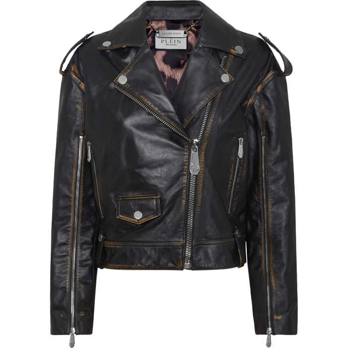 PHILIPP PLEIN Chaqueta de cuero