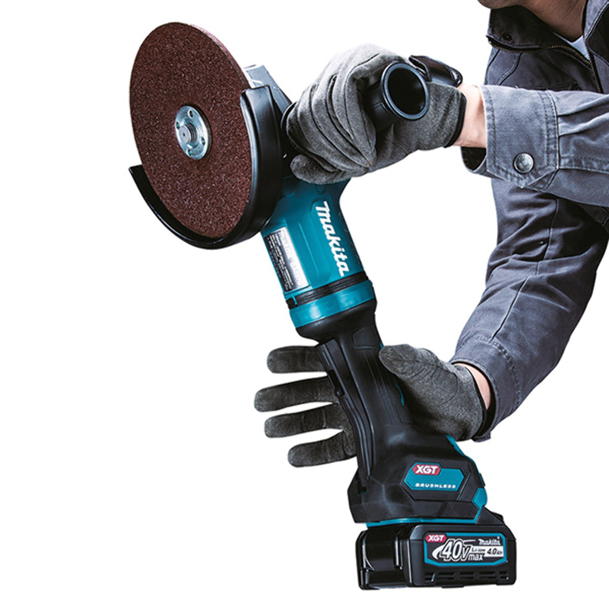 Meuleuse 180 mm 40V Bluetooth - MAKITA - sans batterie, ni chargeur - GA037GZ