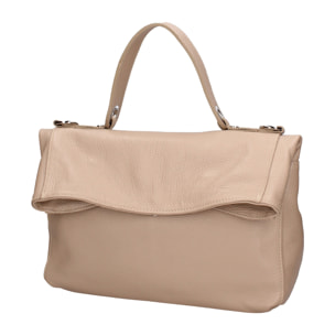 Borsa a spalla convertibile in zaino da donna In Vera pelle Made in Italy 34x21x12 cm