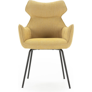Lot de 2 fauteuils de table en tissu - ICONIC