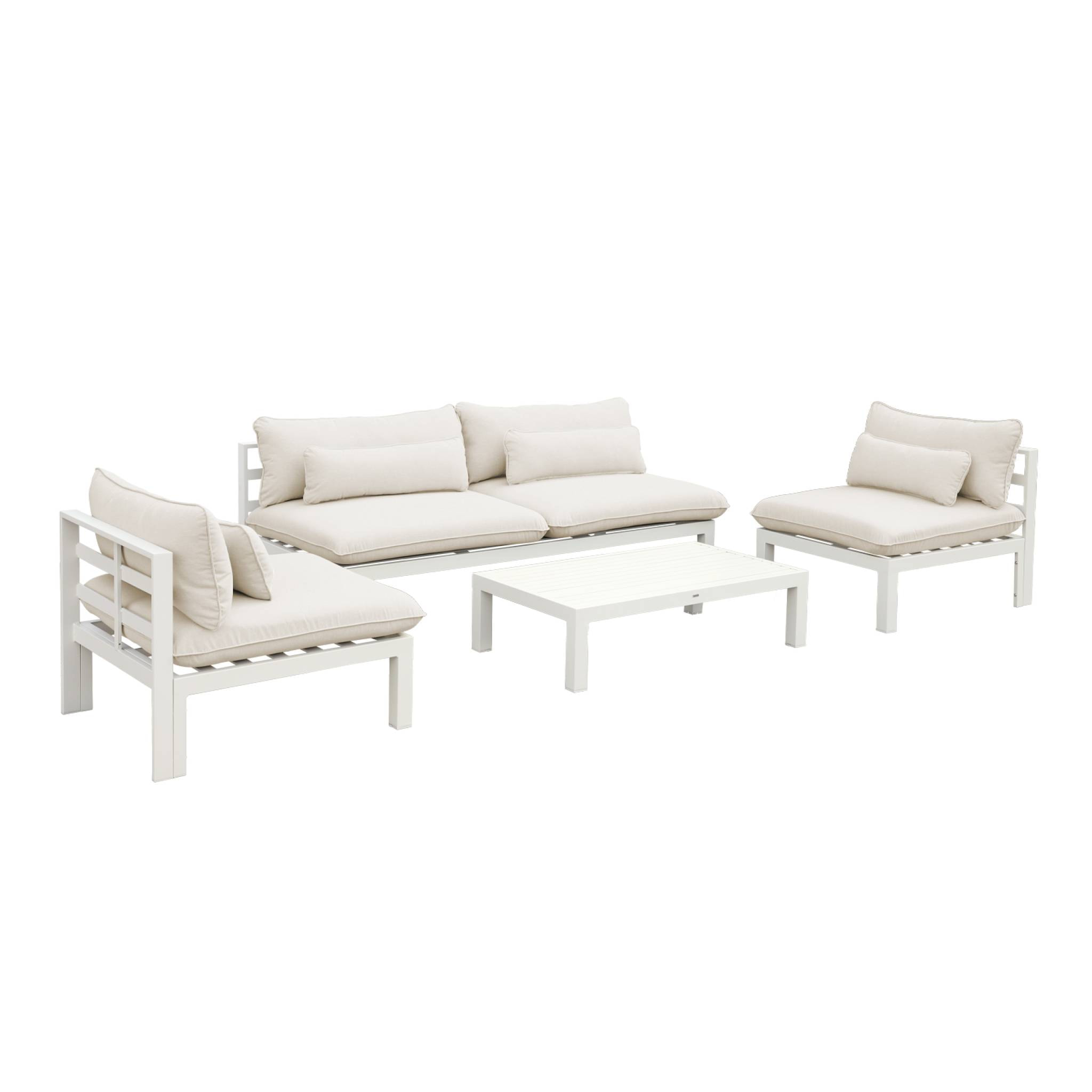 Salon de jardin XXL aluminium 5 places RIETI