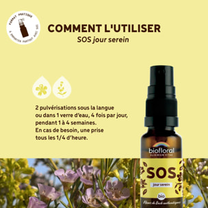 Biofloral - SOS Secours Jour - format spray - Bio Demeter - 20 ml