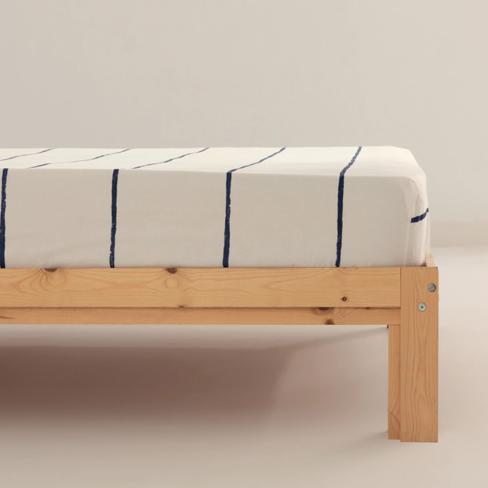 Drap-housse Ibiza Marine percal 78 fils