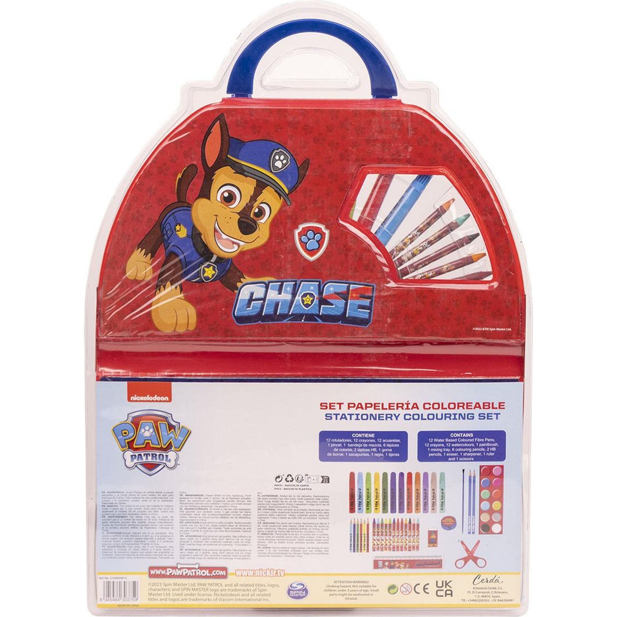 Set Papelería Coloreable 50 Piezas Paw Patrol