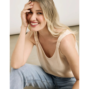 Camiseta Tirantes Beige - Daxin