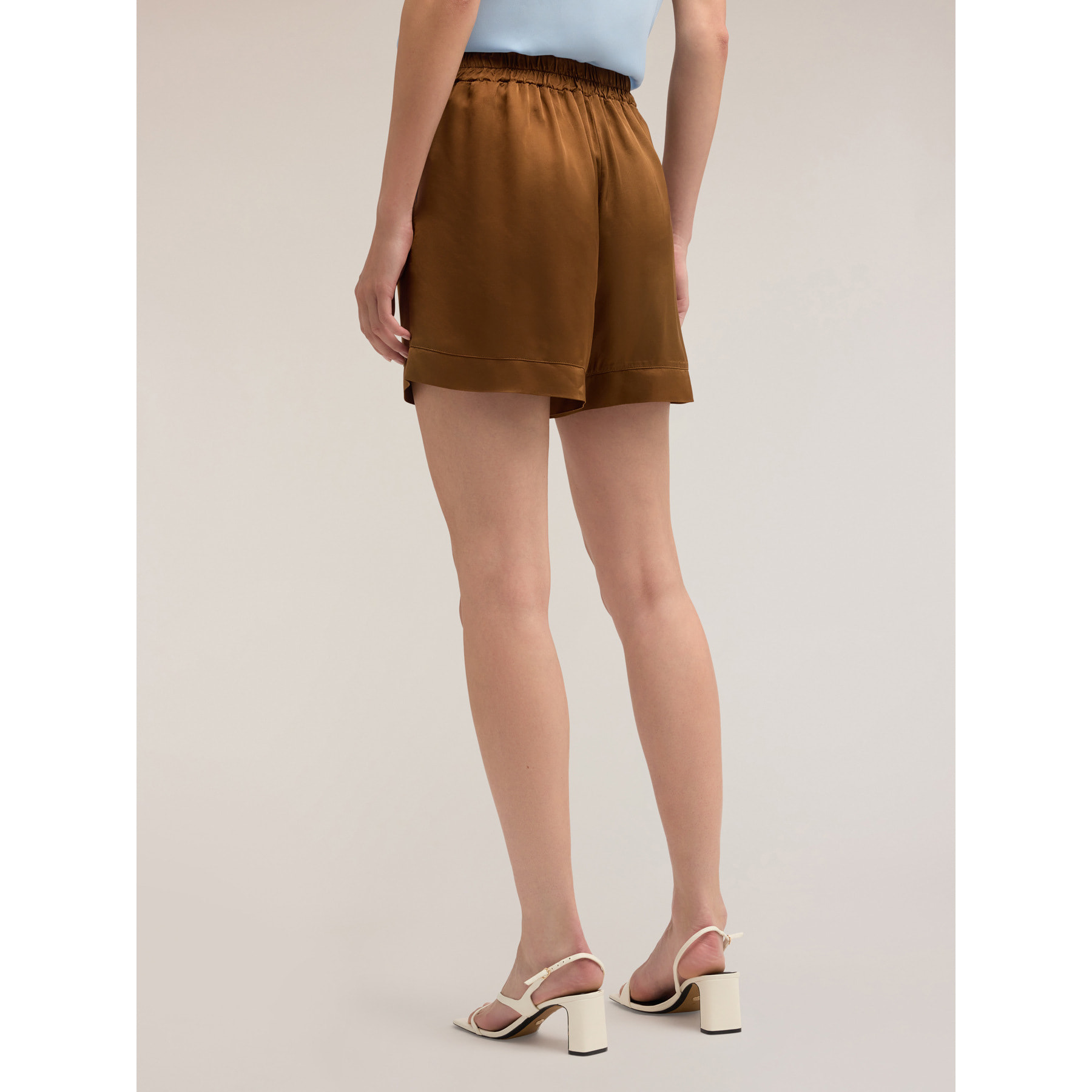 Motivi - Shorts satin - Marrone