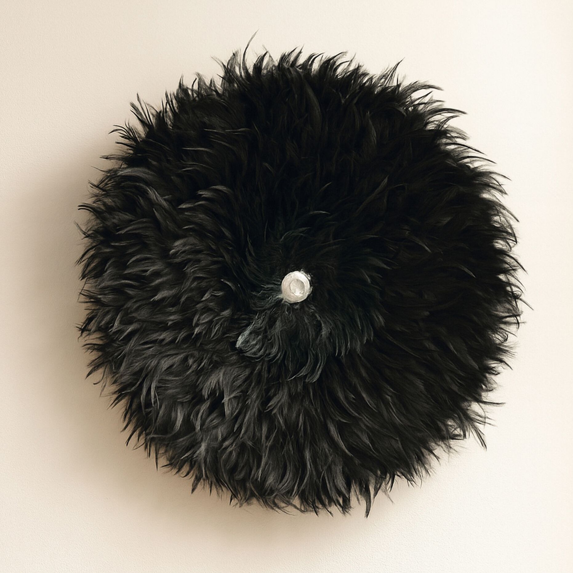 Décoration en plumes de coq et coquillages 60cm KAPAU