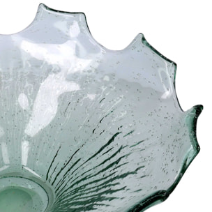 Vaso in vetro verde cm ø36h13