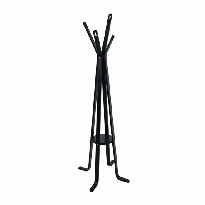 Attaccapanni a stelo Vacchetti in legno nero 4 braccia cm50h180