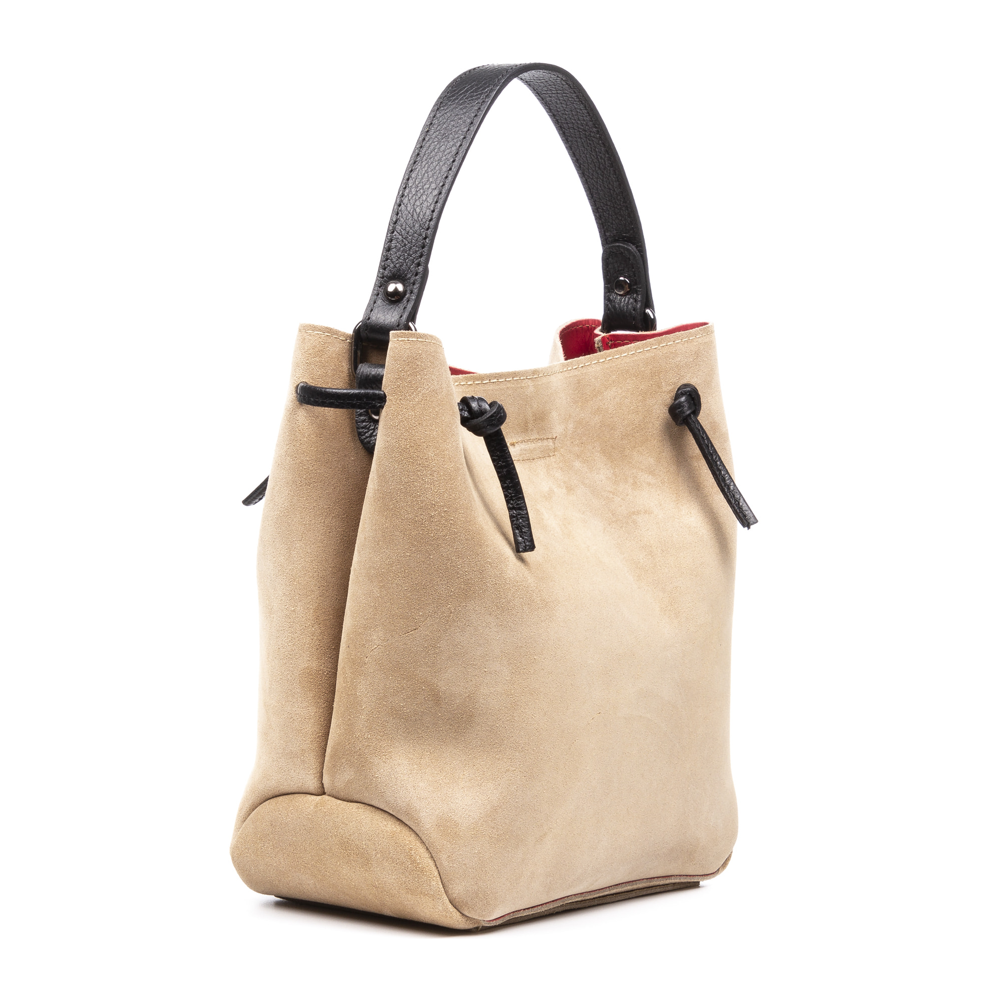 Albidona borsa tote da donna. Pelle autentica finitura Scamosciata.