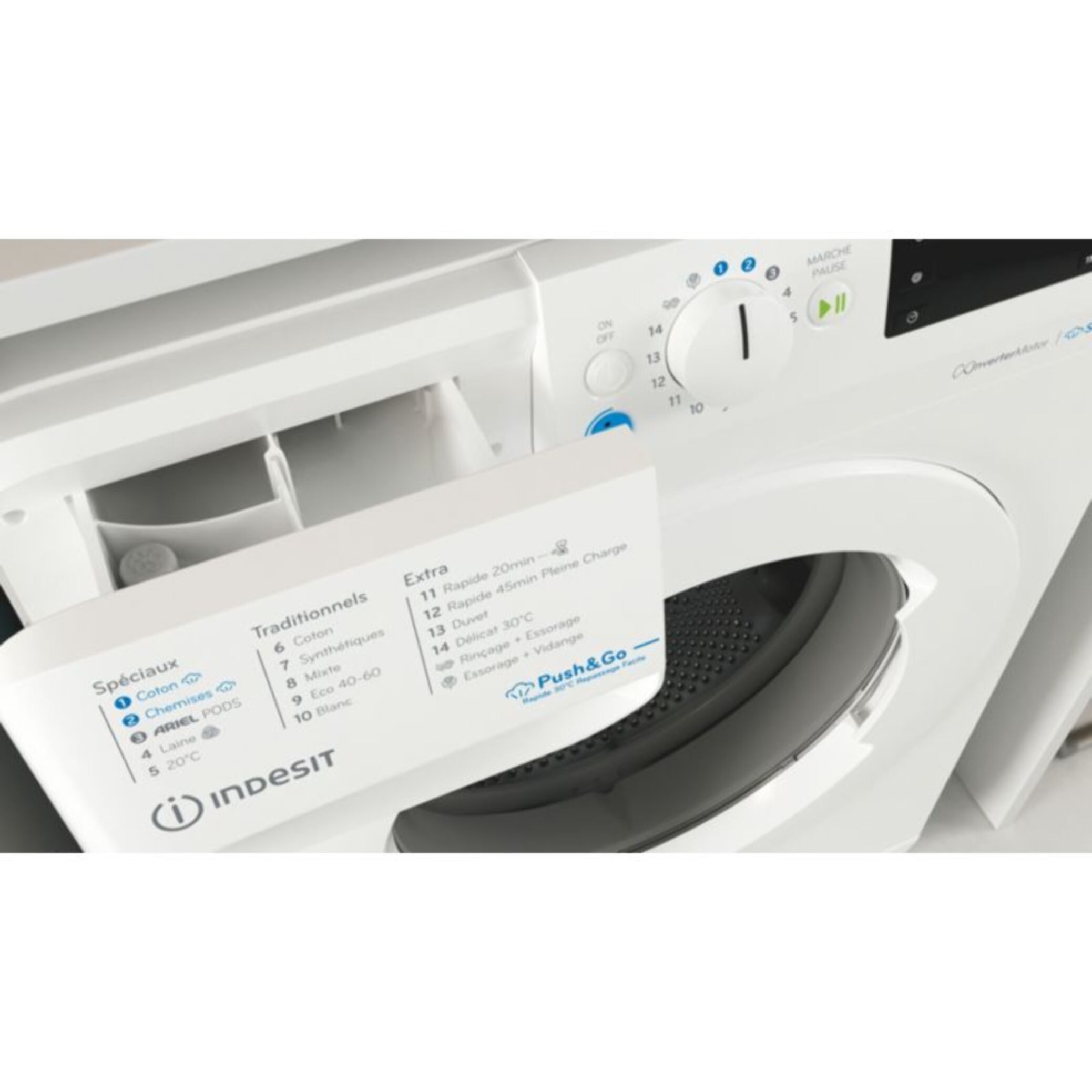 Lave linge hublot INDESIT BWE91296XWVFR