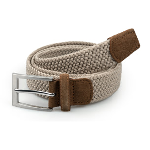 Cintura in pelle h.35 mm intreccio
