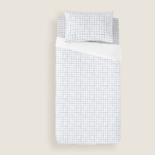 Cool Kids - Funda Nórdica Estampada - Reversible - Infantil - Cierre Solapa - 100% Algodón - Incluye 1 Funda de Almohada - Submarine