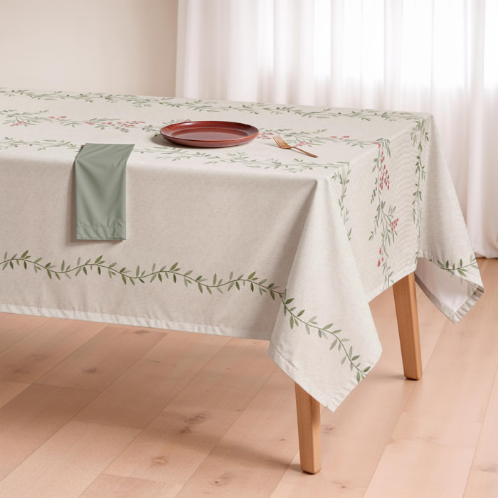 Nappe anti-taches SENDA VERT - en 100 % coton