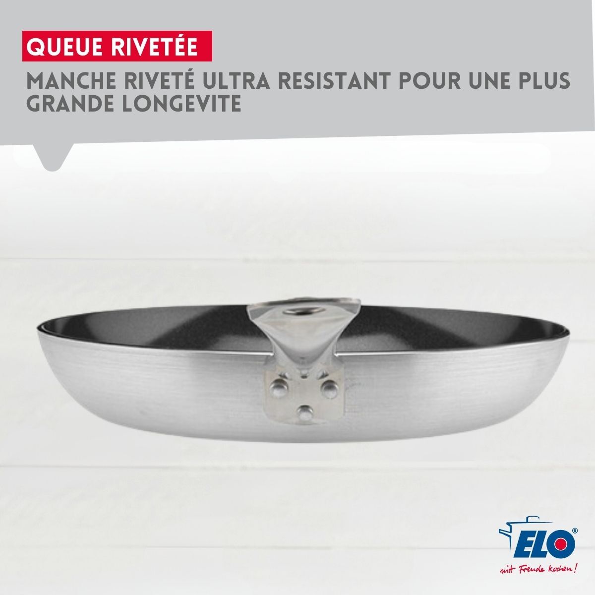 Set de 2 Poêles céramique sans PFAS et 2 couvercles Bistro Line Elo