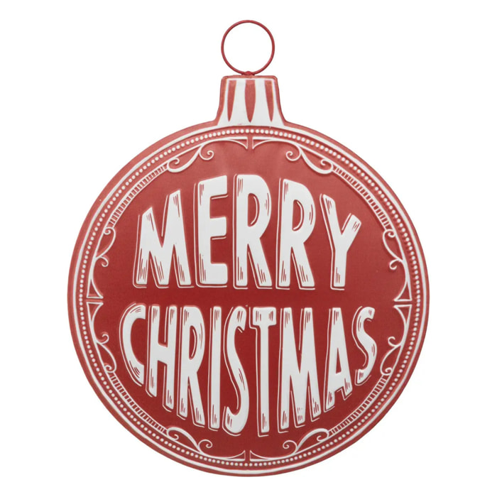Boule de noël "Merry Xmas" en métal H50cm