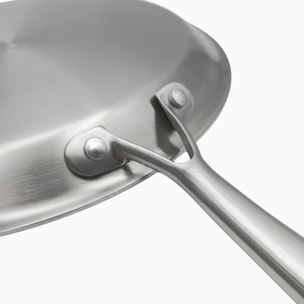Crêpière 28 cm en inox avec fond triplex
