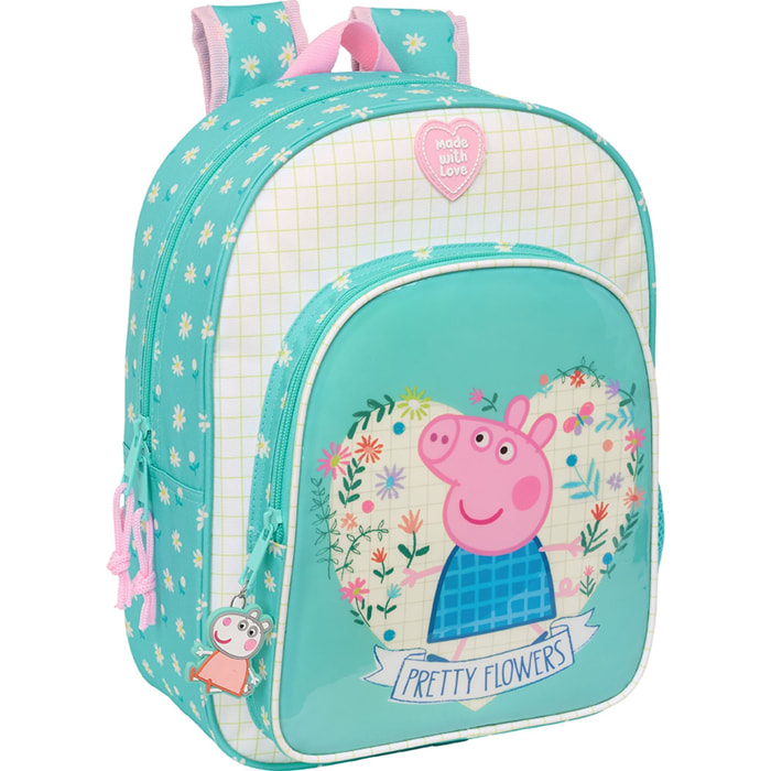 Mochila infantil adapt.carro peppa pig "pretty flowers"