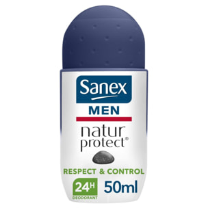 Pack de 6 - Sanex Dédorant Homme Men Natur Protect Respect&Control bille - 50ml