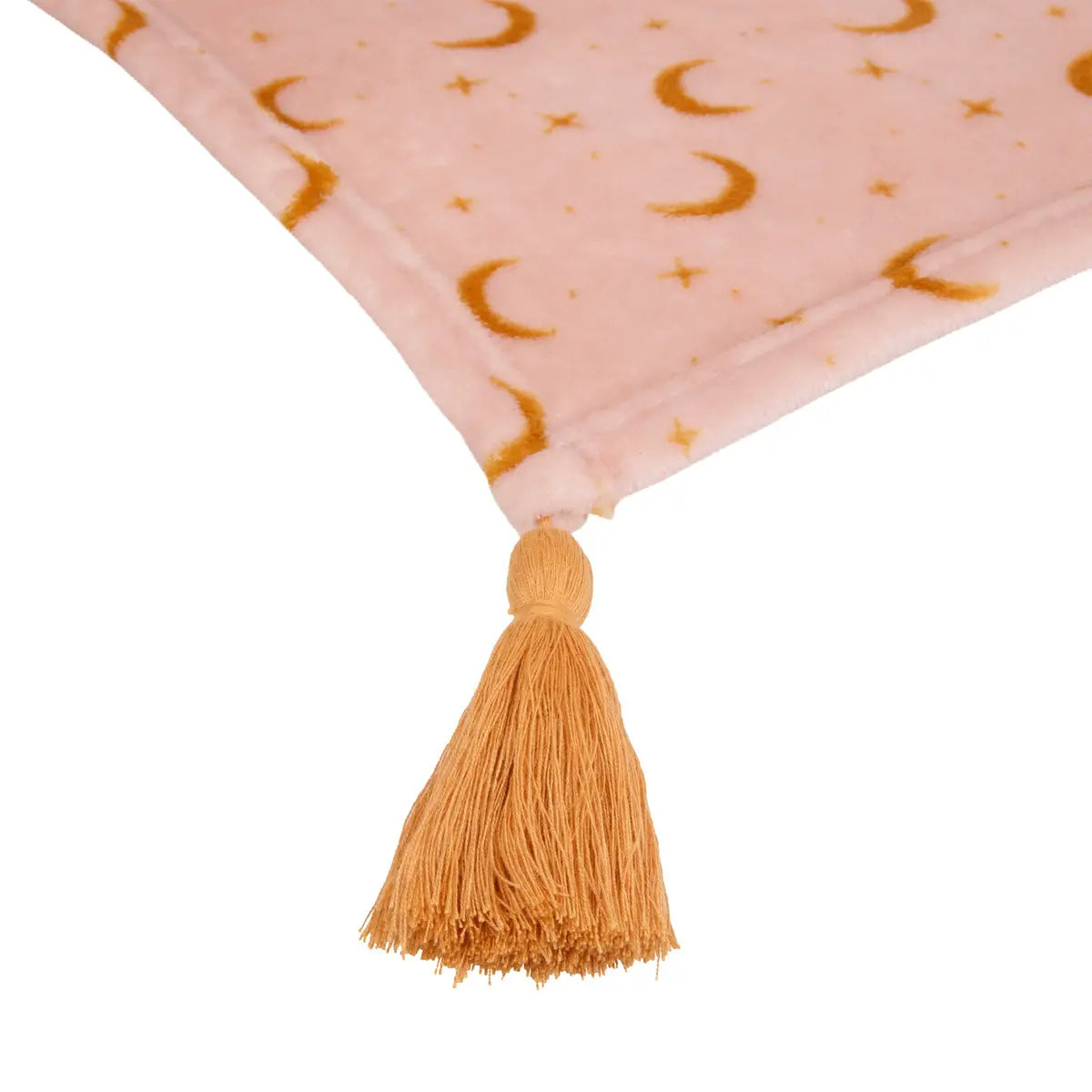 Plaid flanelle Bella rose 100x75cm