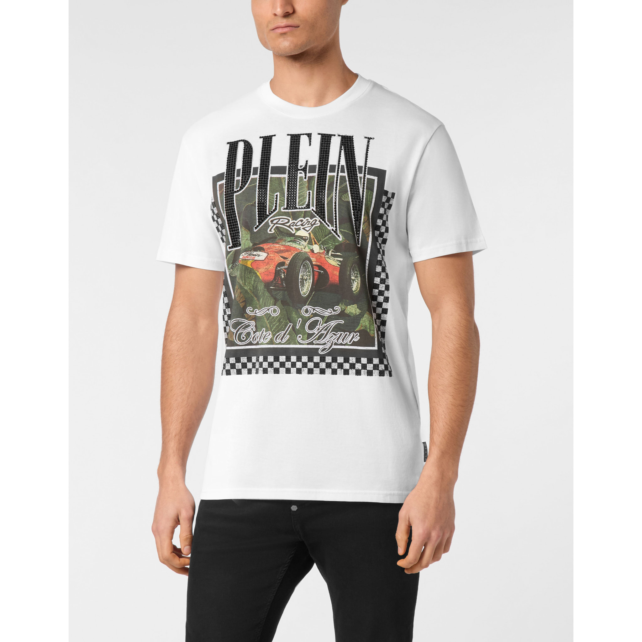 PHILIPP PLEIN T-Shirt Round Neck RACING