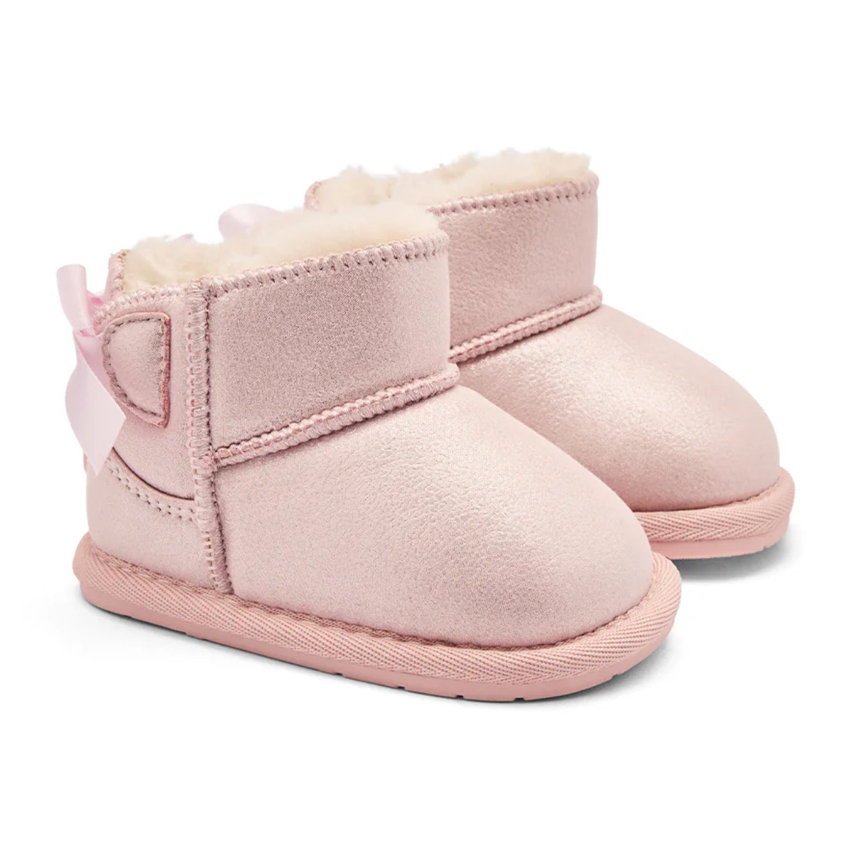 Stivaletti per neonati con fiocco