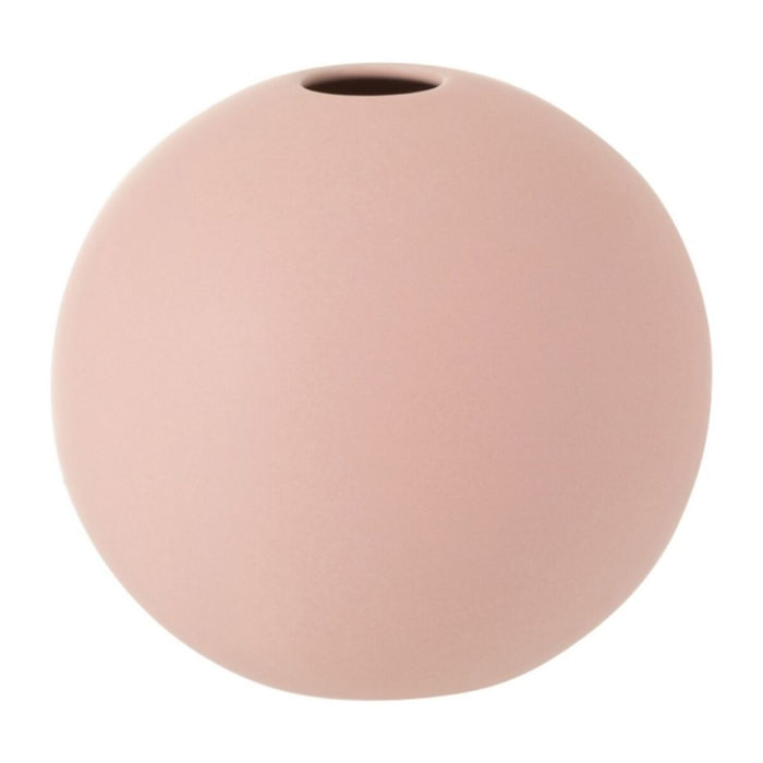 J-Line vase Boule - céramique - rose  pastel - medium - Ø 18 cm