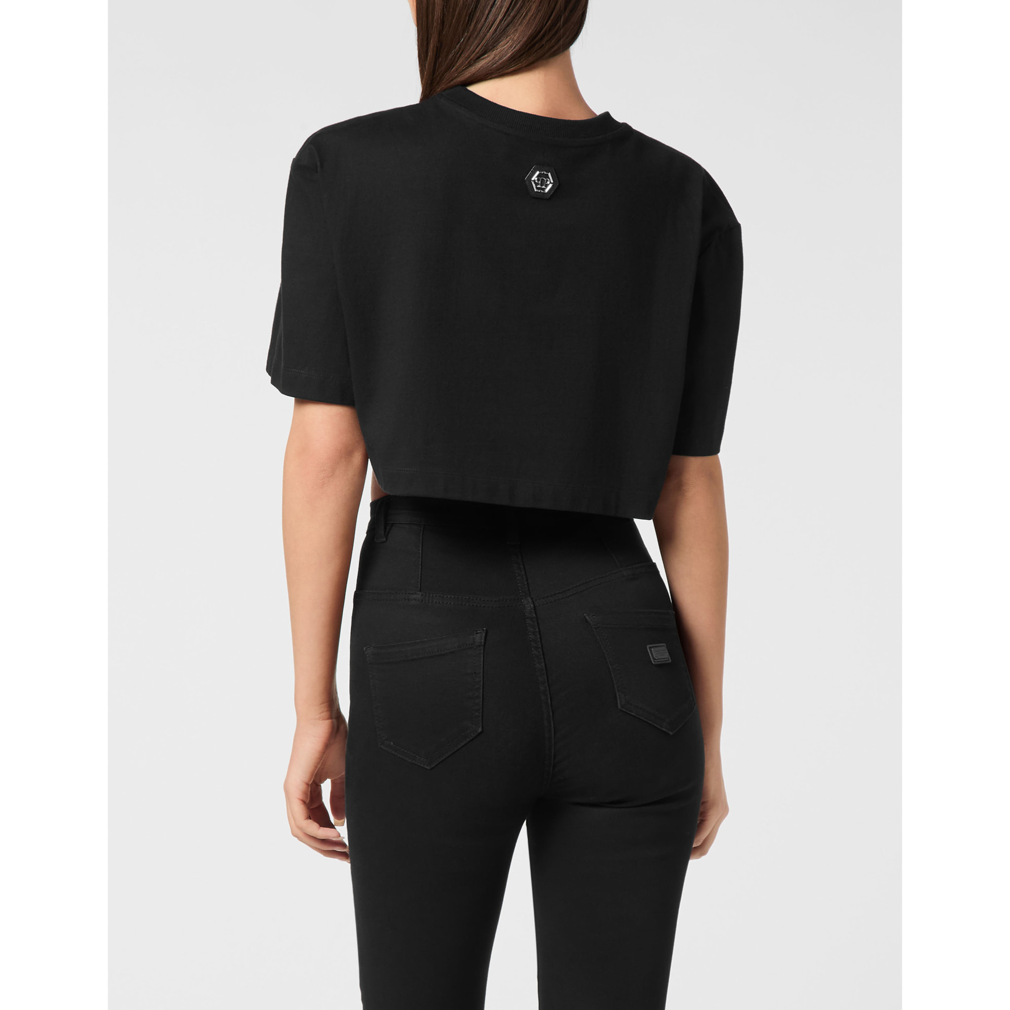 PHILIPP PLEIN Camiseta Cuello Redondo Ls CRYSTAL