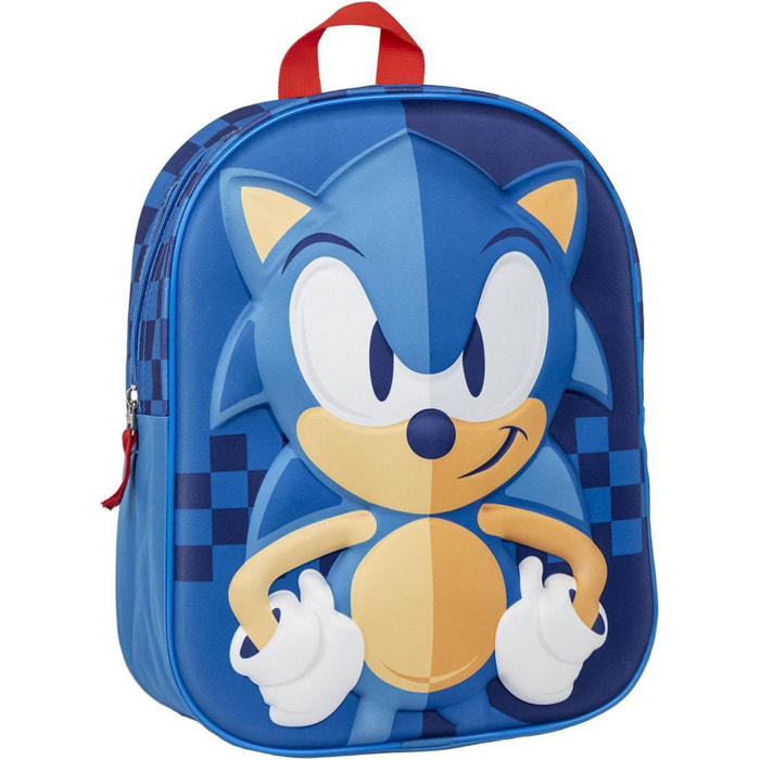 Mochila Infantil 3D Sonic