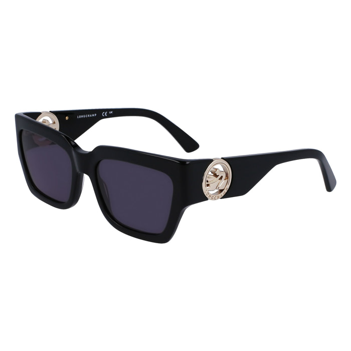 Longchamp - lunettes de soleil - noir - Couleur des verres : gris - indice solaire : protection UVA