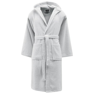 INTRECCI Accappatoio Bichicco in Spugna Tinta Unita Unisex Adulto in Cotone, Accappatoio in Cotone Asciugatura rapida con Tasche e Cappuccio