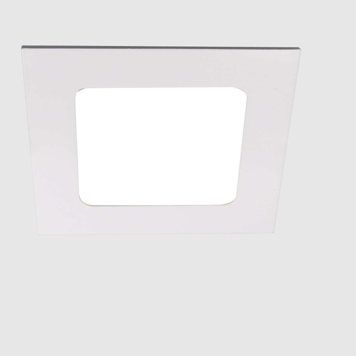 Forlight Easy Square 170mm downlight en forma cuadrada con luz led blanco neutro 4000K en color blanco