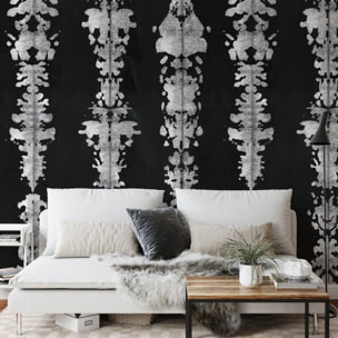 Carta da Parati Monocromatica Macchie Acquerello