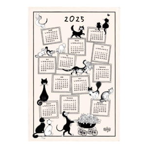 Torchon Dubout Calendrier 2025