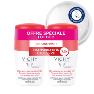 Détranspirant Intensif 72H - Roll-On 2x50 ml