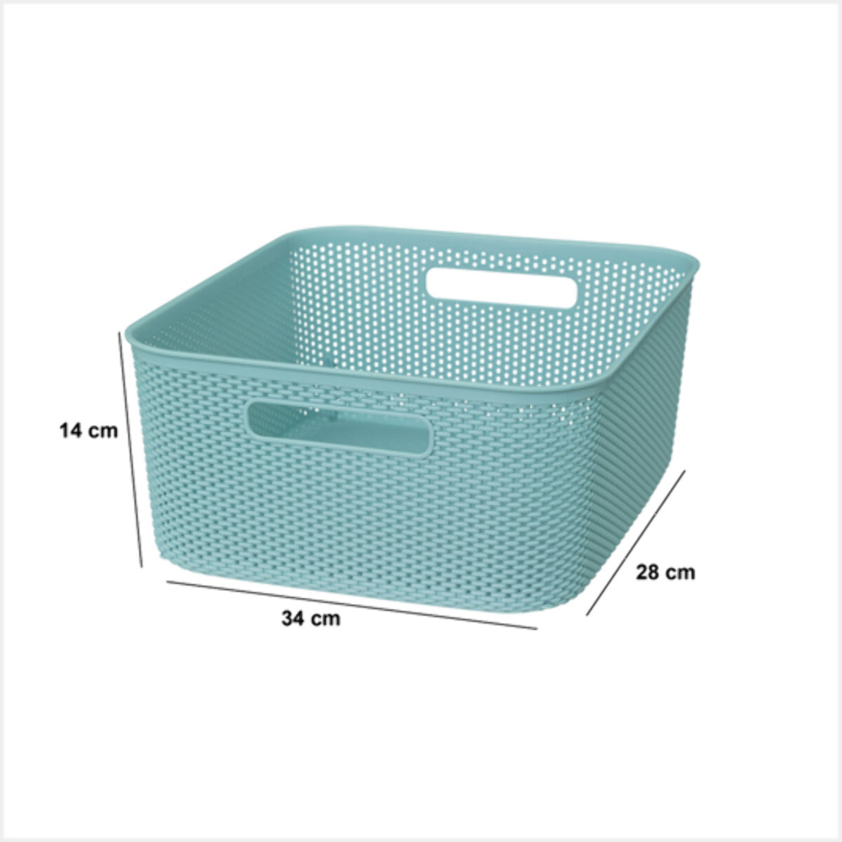 Panier en crochet Crochy 11L bleu