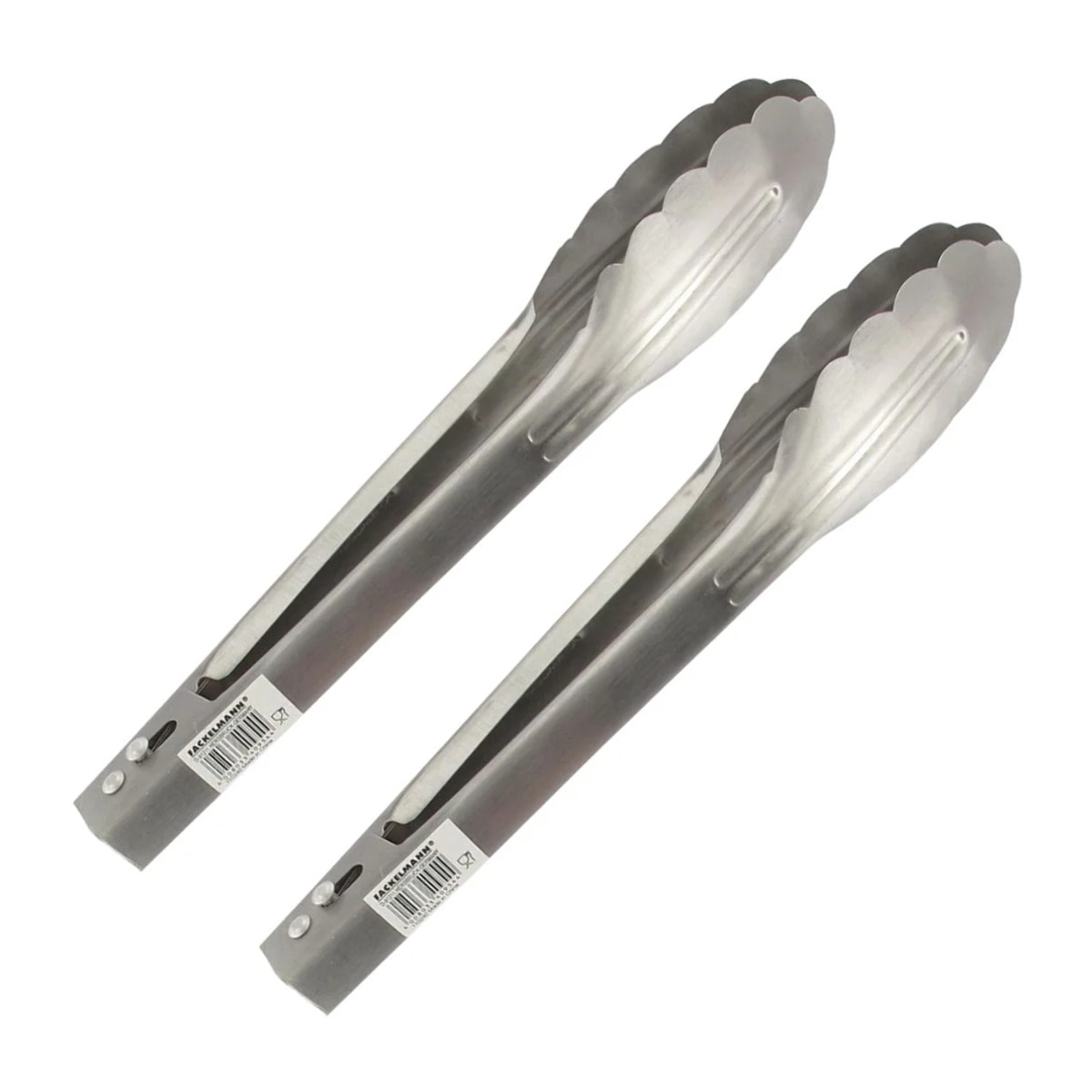 Ensemble de 2 Pinces de cuisine multifonction tout inox 23 cm Fackelmann