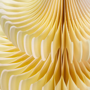 Albero in carta a nido d'ape color avorio cm ø72h100