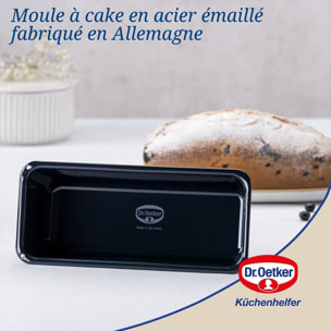 Dr Oetker moule à cake acier en Acier Emaillé sans PFAS 400°C